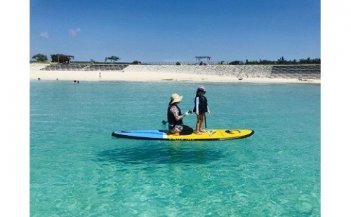 「SUP体験」サンゴ礁の島での海上散歩