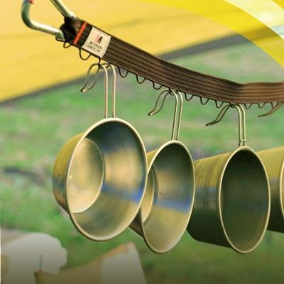 ふるさと納税 吉田町 TOUGH CORD 鶯/TOUGH HOOK　カーキ セット　キャンプ用品 |  | 02