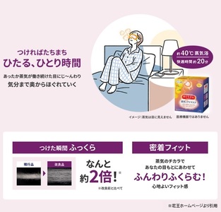 SE0165　めぐりズム　蒸気でホットアイマスク 　完熟ゆずの香り　12枚入×12箱