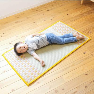 ふるさと納税 柳川市 フローリングの上でも使える◎子供用ふっくら寝ござ(ブルー) |  | 02