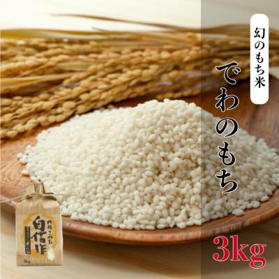 ふるさと納税 酒田市 幻のもち米「でわのもち」 3kg