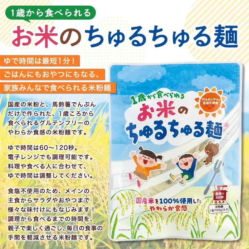 【米粉麺】お米のちゅるちゅる麺 100g×3袋 FY26-111