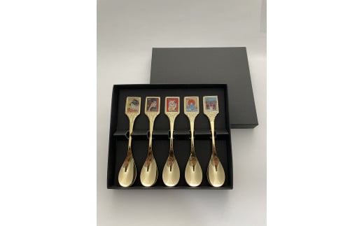 切手スプーン 5本セット(A) FC010323