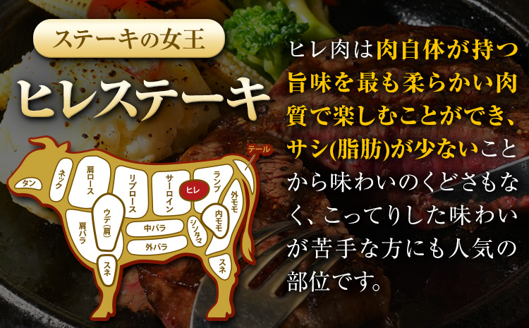 くまもと黒毛和牛 ヒレステーキ 300g (150g×2枚) 牛肉 冷凍 《30日以内に出荷予定(土日祝除く)》 くまもと黒毛和牛 黒毛和牛 冷凍庫 個別 取分け 小分け 個包装 ステーキ肉 にも ヒ