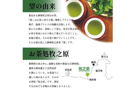静岡牧之原市ブランド茶　望　金印　ティーパック（5ｇ×8包）5袋