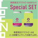 【ふるさと納税】徳島県阿南市初の小さな醸造所、季節に応じた特産物を使った出来立てクラフトビールを直送【6本アソート】【配送不可地域：離島】【1512054】