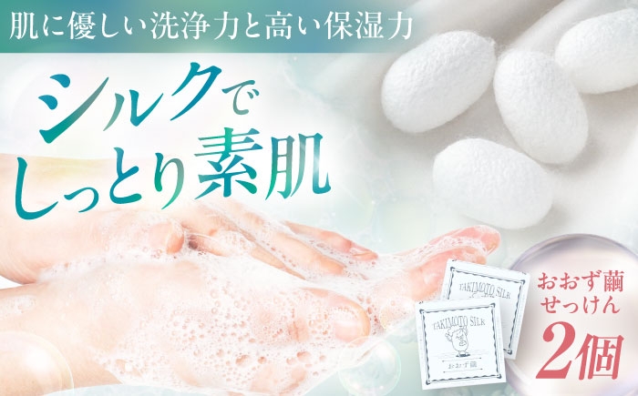 
            石鹸 おおず繭せっけん　2個 石鹸 シルクせっけん 絹 日用品 洗顔＆全身用 石けん せっけん 石鹸 ソープ スキンケア フェイシャル ボディ 美容 基礎化粧品 洗顔 保湿 しるく人気 おすすめ リラックス 安心 リピート 洗浄力 保湿力 きめ細やか クリーミー 泡 伝統 繭 暮らし 日常 雑貨 ほのかな香り 柑橘 すべすべ  愛媛県大洲市/OZU＋（オオズプラス） [AGAD010]
          