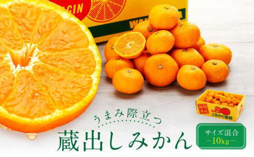 うまみ際立つ 蔵出しみかん サイズ混合 10kg