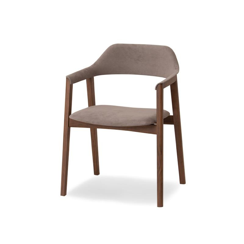 
旭川家具 カンディハウス TEN アームチェアーUB（座張） ウォルナットCW／ウルトラスエードGY
