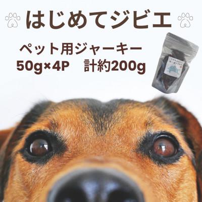 ふるさと納税 諫早市 【はじめてジビエ】ペット用ジャーキー　50g×4P　計約200g