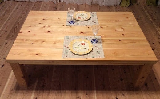 Interior G-S-S【天然無垢材】キングサイズ 桧コタツ 1500×800×350＜21-1＞