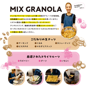 ミックスグラノーラ ( 白砂糖不使用・グルテンフリー ) 3個 セット【簡易箱入り】【受注生産】450g ( 150g×3個 ) | グラノーラ ミックスグラノーラ グルテンフリー 愛媛県 松山市 コ
