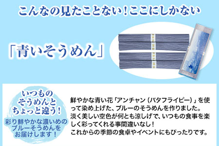 そらいろそうめん濃色3個 福永幸山堂