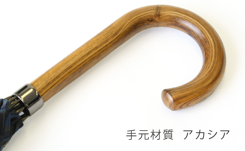 【槙田商店】紳士長傘　Tie Stripe×Plain　WINE