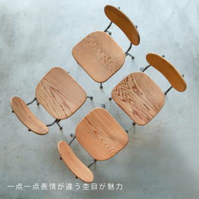 ふるさと納税 豊能町 【2脚セット】杉 チェア(ラウンド) |  | 02