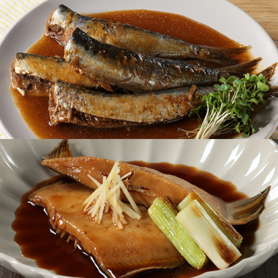 ＜けんこう村＞煮魚5種5Pセット　定期便3カ月コース