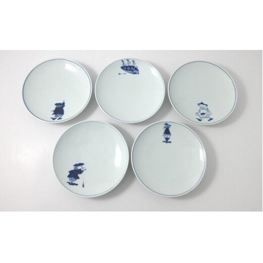 有田焼 絵変り 丸銘々皿揃 ヤマト陶磁器 食器 器 うつわ 陶磁器 皿 ギフト 贈答 35000円 3.5万円 cn003