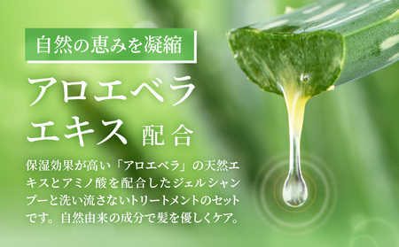シャンするジェル200ml＆ちゃんトリ50g シャンプー トリートメント アロエベラ