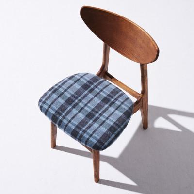 ふるさと納税 富田林市 Karl Dining Chair ガルボ ブルー ダークブラウンフレーム【SWOF】 |  | 01