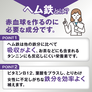 DHC ヘム鉄 30日分 6個セット 180日分 サプリメント 鉄分 鉄分補給 鉄分不足 葉酸 ビタミンB12 栄養機能食品 健康管理 富士市 [sf014-056]