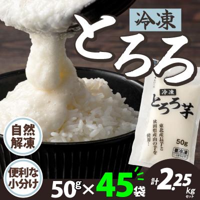 ふるさと納税 大館市 冷凍とろろ　50g×45袋