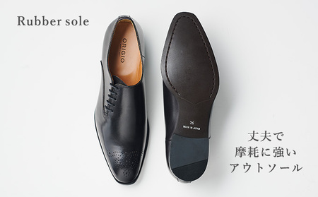 ORIGIO オリジオ 牛革ビジネスシューズ 紳士靴 ORG102（ブラック）【ファッション・靴・シューズ・革製品・革靴】 25.0cm