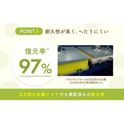 ふるさと納税 豊郷町 アキレスぷちスリム セミシングル グリーン 厚さ12cm高反発マットレス三つ折り[53820555] |  | 03