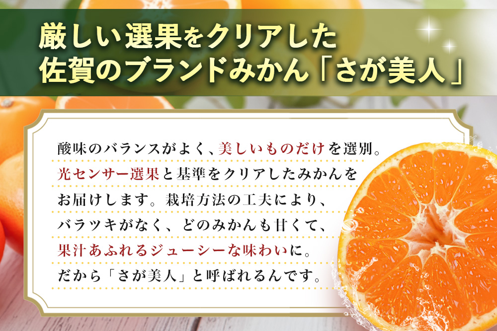 【2026年10月上旬より発送開始】佐賀美人(みかん) 4kg S～2Lサイズ【みかん ブランドみかん 柑橘 酸味 フルーツ デザート】(H116142)