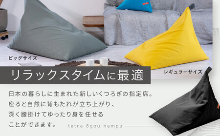 【大東寝具】tetra 8号帆布（レギュラーサイズ）【ビーズクッション座椅子】（えんじ）