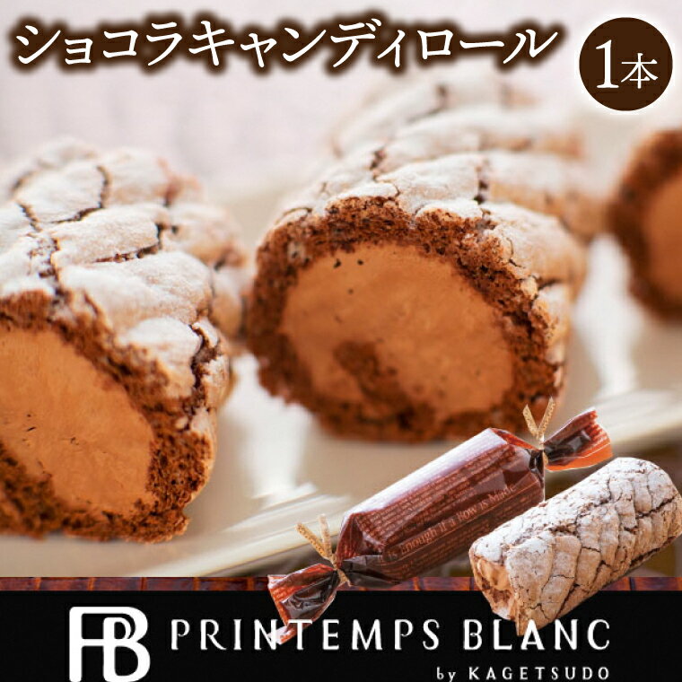 【ふるさと納税】ショコラキャンディロール 1本 | デザート 洋菓子 ケーキ チョコレート スイーツ (AQ050-3)
