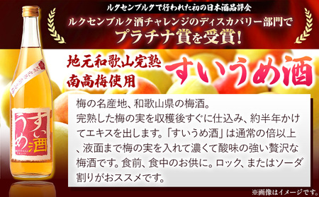 梅酒3回定期便セット 紀州完熟南高梅 すいうめ酒 くろうめ酒 720ml×各1本 3回 定期便 計3本 酒のねごろっく《30日以内に出荷予定(土日祝除く)》和歌山県 岩出市 酒 梅酒 紀州 梅すいうめ