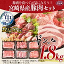 【ふるさと納税】【お中元】数量限定＜宮崎県産豚肉詰め合わせセット 合計1.8kg＞※出荷時期をお選びください※ 肩ロース バラ肉 スライス ステーキ 焼肉 しゃぶしゃぶ 炒め物 お祝い 御祝い 食べ比べ 小分け ミヤチク 宮崎県 国富町【冷凍】