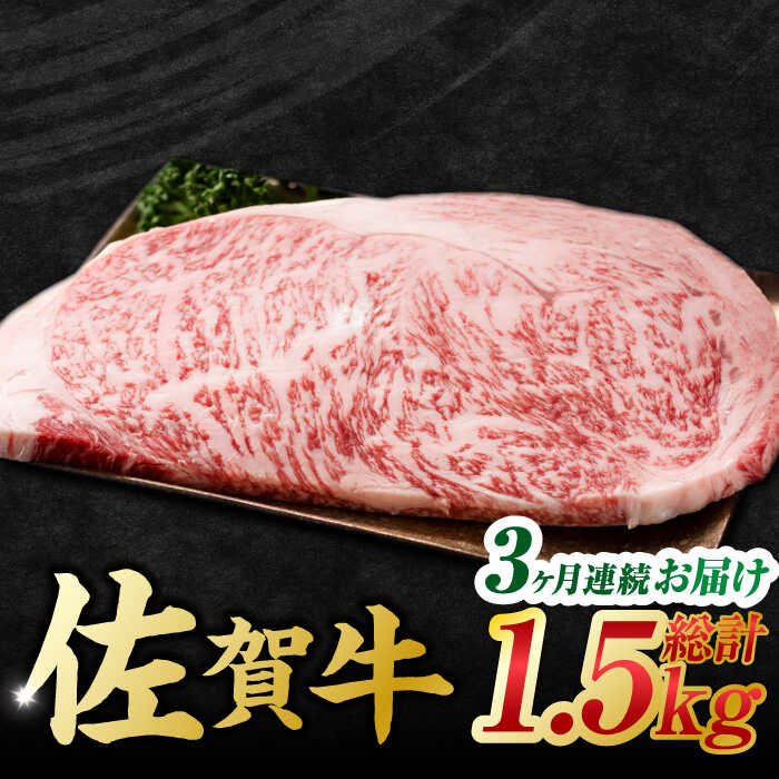 【3回定期便】 艶さし！ 佐賀牛 サーロインステーキ 計1.5kg （250g×2枚×3回） 吉野ヶ里町 [FDB039]