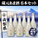 【ふるさと納税】甲斐の開運　蔵元あま酒　300ml×6本セット【配送不可地域：離島】【1318077】