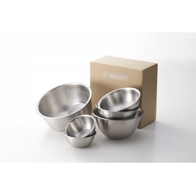 ふるさと納税 燕市 3WAY 水切りボウル & ステンレスボウル 3PCS　二合ミニボウル2個付き(全6点セット) |  | 03