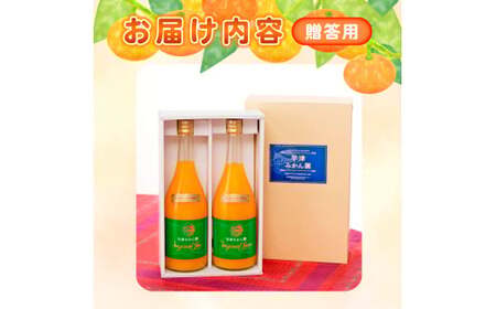 クレメンティンジュース 720ml 2本セット （贈答） 【2026年2月上旬～9月下旬発送予定】 みかん 柑橘 フルーツ ジュース 早津みかん園 佐賀県 太良町 ND13x1-1