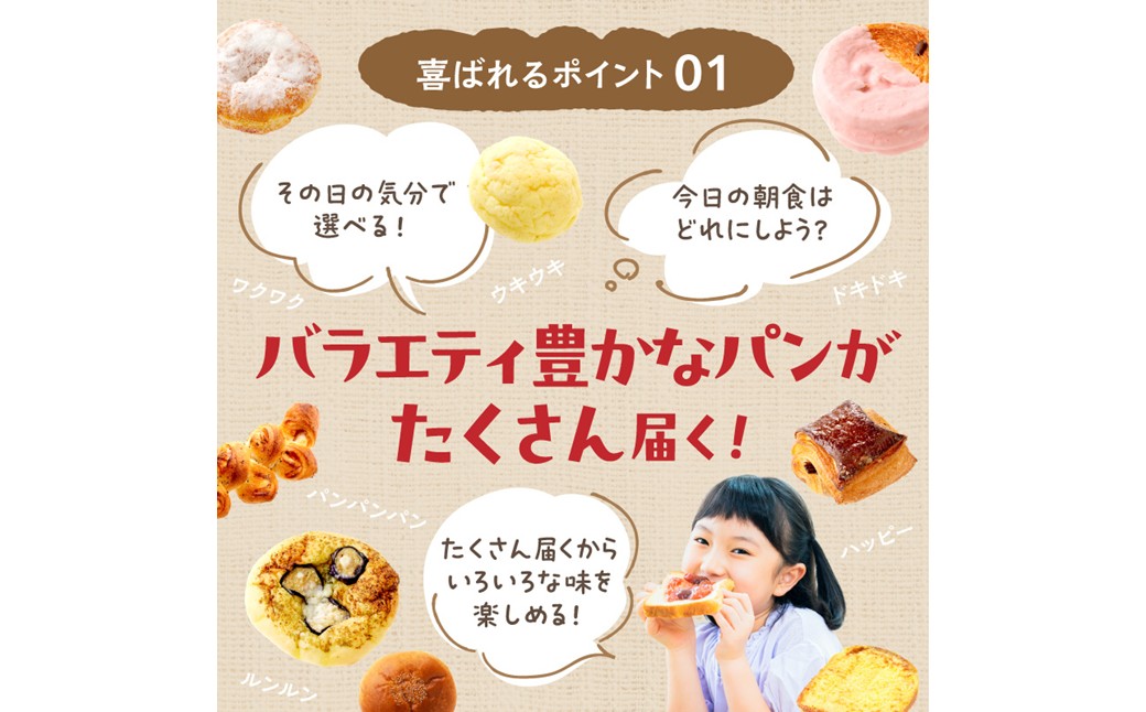 【訳あり】おまかせ　お楽しみ京都丹後のパン14～15個詰め合わせセット定期便（12ヶ月） 訳アリ 食べ比べ 小分け パンストック ふるさと納税 パン 詰め合わせ 冷凍パン パンセット　BT00031