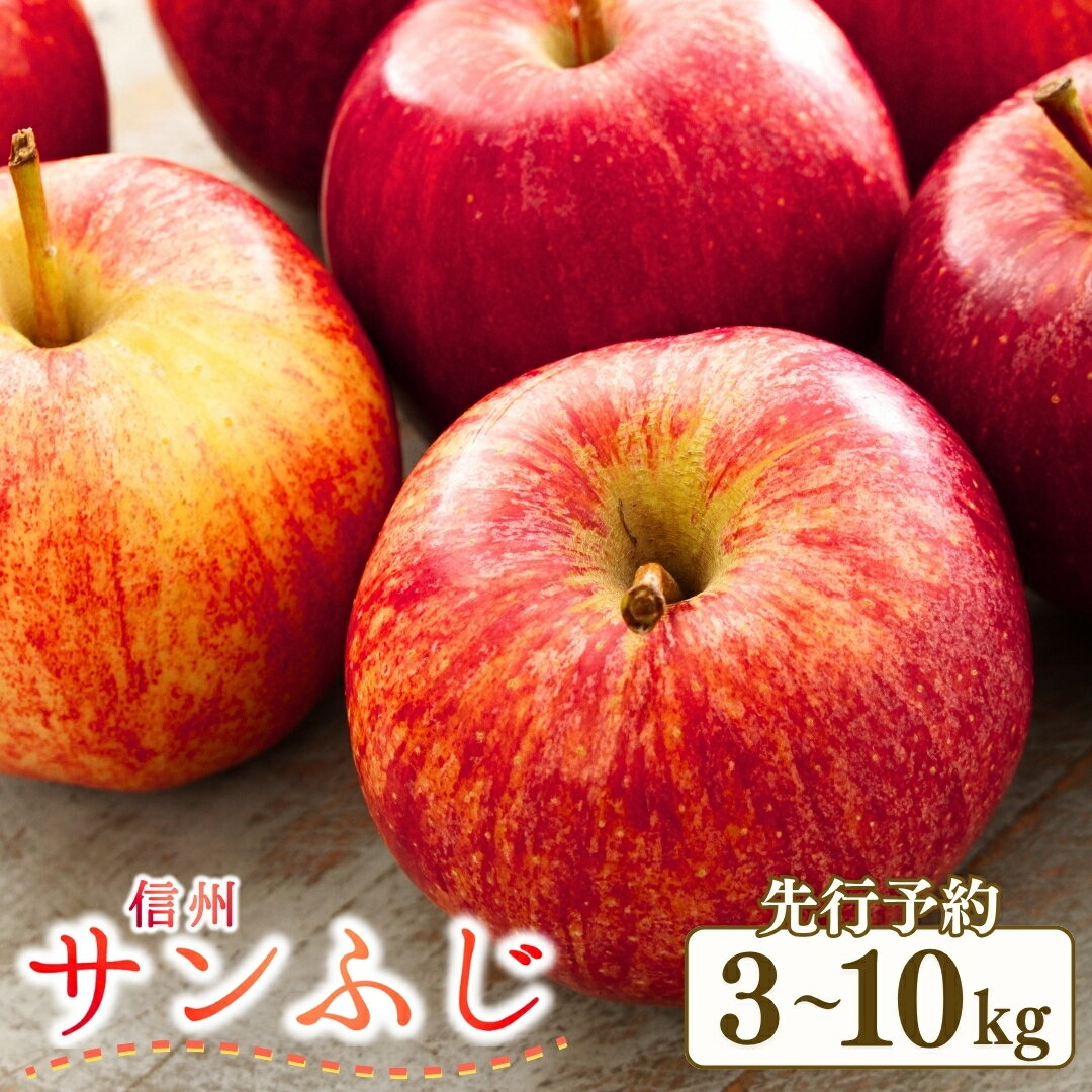 【ふるさと納税】【2025年先行予約】りんご サンふじ 約3kg~10kg (6~36玉) 果物 フルーツ 長野県産 千曲市 信州 特産品