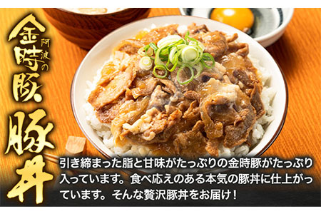 阿波の金時豚豚丼 4個セット アグリガーデン 《30日以内出荷予定(土日祝除く)》金時豚 豚丼 レトルト 豚肉 どんぶり 丼