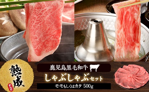 BS-347 鹿児島県産黒毛和牛しゃぶしゃぶ 500g Cｾｯﾄ