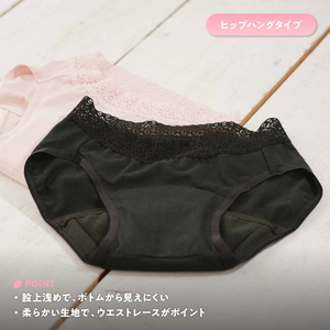 ルナーラ吸水サニタリーショーツ【ヒップハング】2枚セット ※着日指定不可◇