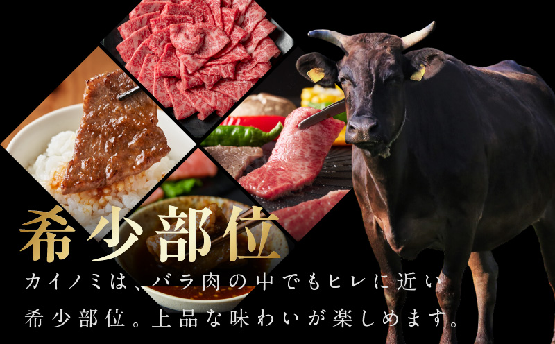【氷温熟成×極味付け】黒毛和牛 カイノミ 焼肉用 600g【小分け 300g×2P 牛肉 かいのみ 赤身 希少部位】 mrz0445