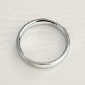 純チタン甲丸リング (幅3mm) 14号 | アクセサリー リング