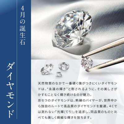 ふるさと納税 京都市 【京セラ】天然ダイヤモンド ネックレス【1.0カラット/一粒/4月誕生石/BPDD6820-FU】 |  | 01