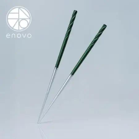 お箸-風[若竹]1膳セット(箸置き、木箱付き)【1730846】