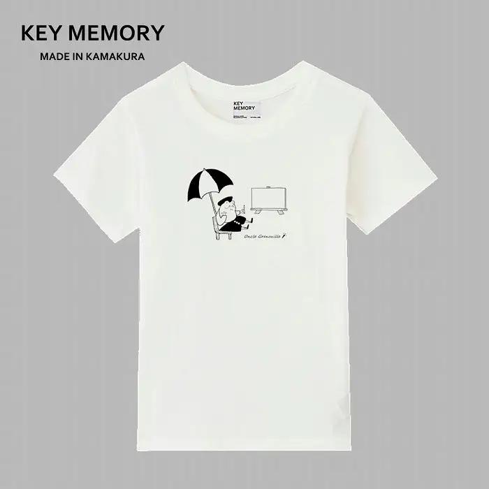 《3》【KEYMEMORY鎌倉】GrenouilleイラストTシャツ WHITE