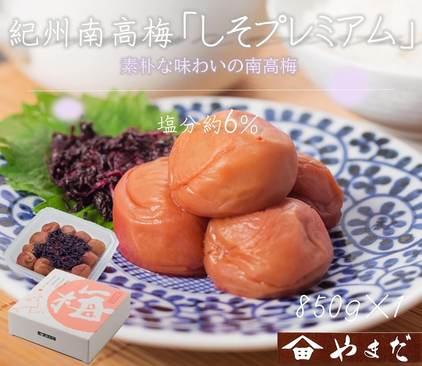 【定期便・3ヵ月毎 全3回】紀州南高梅 しそプレミアム 850g ［YM14］