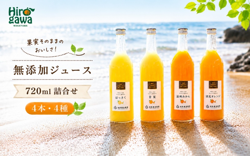 有田 みかん 100% ジュース / 温州みかん 有田みかん ストレート 果汁 無添加 柑橘 和歌山 14000円 720ml ※北海道・沖縄・離島への配送不可 //drink 【ikd100-set720-4x3A】