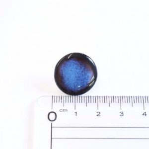 【美濃焼】青錆むらタイルピアス(直径20mm)【1395806】