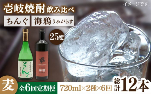 【全6回定期便】海鴉25度とちんぐ25度のセット [JDB187] 96000 96000円